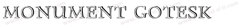 monument gotesk字体转换